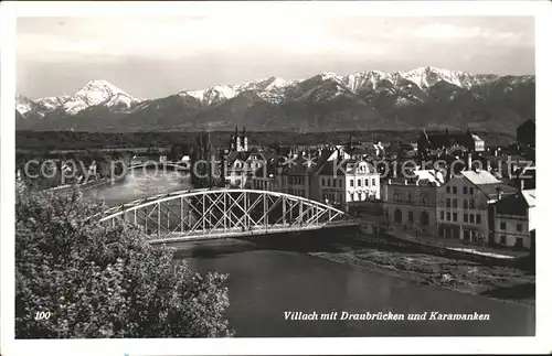 Villach Kaernten Draubruecken Karawanken Kat. Villach