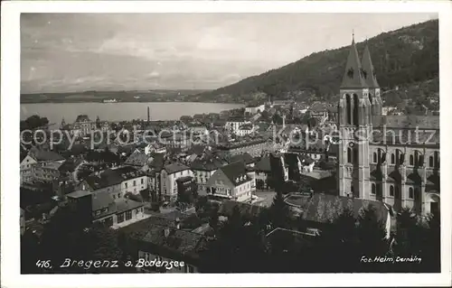 Bregenz Vorarlberg Ortsansicht Kat. Bregenz