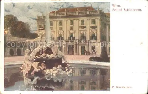 Wien Schloss Schoenbrunn Kuenstlerkarte Kat. Wien