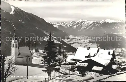 Moesern Blick ins Inntal Kirche Kat. Telfs