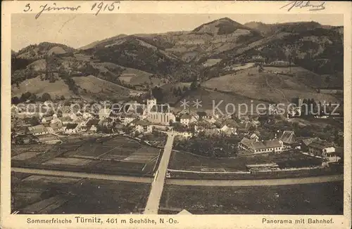Tuernitz Niederoesterreich Ort Bahnhof Kat. Tuernitz