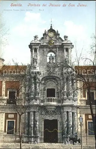 Sevilla Andalucia Portada del Palacio de San Telmo Kat. Sevilla 