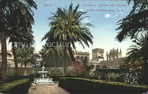 Sevilla Andalucia galeria y Jardines del Alcazar Kat. Sevilla 