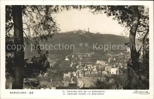 Barcelona Cataluna El Tibidabo des la Bonanova Kat. Barcelona