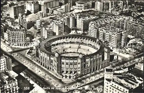 Barcelona Cataluna Plaza de toros monumental desde el aire Kat. Barcelona