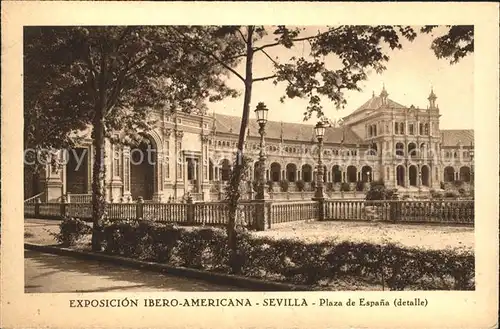 Sevilla Andalucia Expocicion Ibero Americana Plaza de Espana Kat. Sevilla 