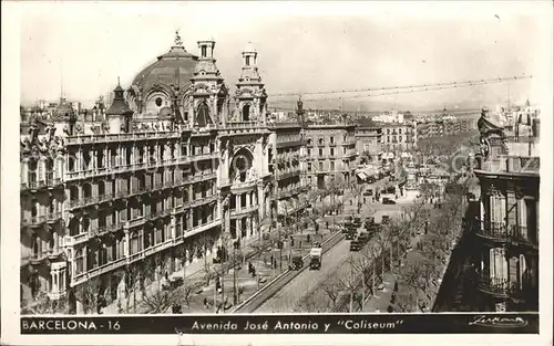 Barcelona Cataluna Avenida Jose` Antonio Coliseum Kat. Barcelona