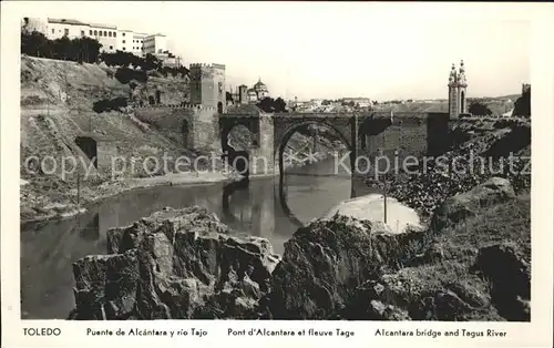 Toledo Castilla La Mancha Puente de Alcantara rio Tajo Kat. Toledo