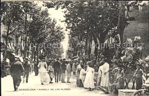 Barcelona Cataluna Rambla de las Flores Kat. Barcelona