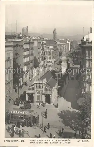 Barcelona Cataluna Apeaderos de la Calle de Aragon Kat. Barcelona