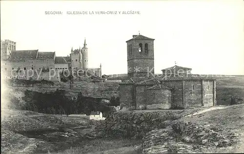 Segovia Iglesia de la Vera   Cruz y Alcazar Kat. Segovia