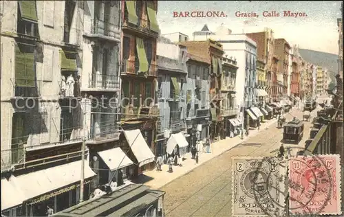 Barcelona Cataluna Gracia Calle Mayor Kat. Barcelona