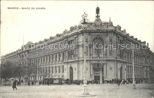 Madrid Spain Banco de Espana Kat. Madrid