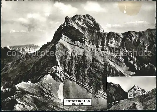 Rotsteinpass Aufstieg Altmann Berghaus  Kat. Rotsteinpass