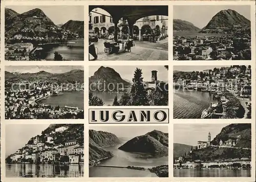 Lugano TI Ortsansichten Kat. Lugano