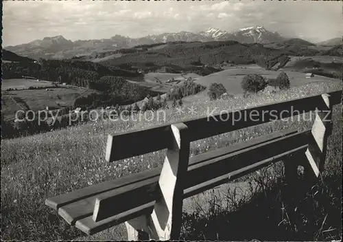 Wald AR Vorderland Tanne Blick Saentis Bank Kat. Wald