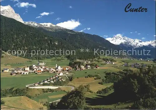 Cunter Oberhalbstein mit Piz MItgel und Piz d Err Kat. Cunter