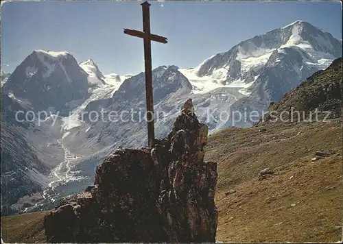 Arolla VS La Croix de Praz Gras Mont Collon Pigne d'Arolla / Arolla /Bz. Herens