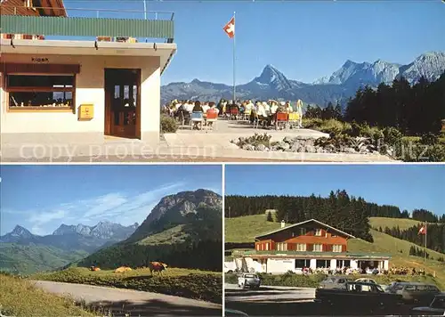 Sattelegg Grindelwald Berggasthaus Sattelegg Terrasse Panorama Kat. Sattelegg