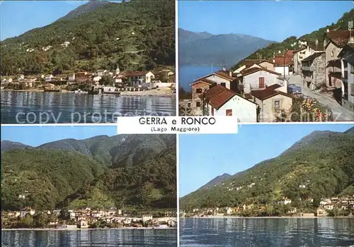 Ronco TI mit Gerra Orts und Teilansichten / Ronco /Bz. Locarno