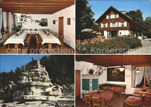 Langnau Emmental Restaurant Wildpark Langenberg Speise und Gastraum Felsmassiv Kat. Langnau Emmental