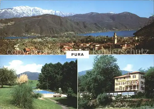 Pura Panorama Monte Generoso Gotthilft Haus Paladina mit Schwimmbad Kat. Pura