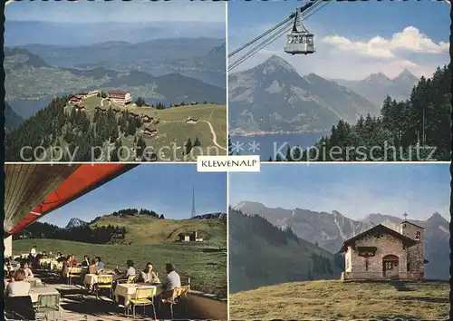 Beckenried Klewenalp Hotels Terrasse Luftseilbahn Chalet Guggeregg Kat. Beckenried