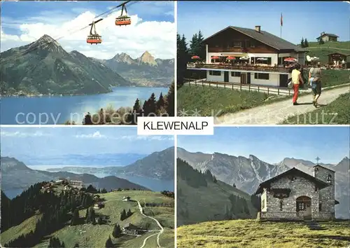 Beckenried Luftseilbahn Bergrestaurant Alpstuebli Klewenalp Kat. Beckenried