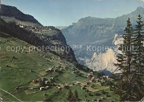 Gimmelwald Interlaken und Muerren  Wengen mit Maennlichen Kat. Gimmelwald