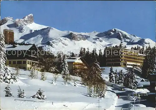 Crans Montana Paysage d hiver et Trubelnstock Kat. Crans Montana