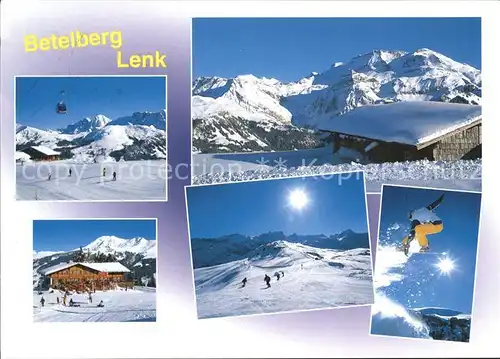 Lenk Simmental Skigebiet Lenk Betelberg Teilansichten Kat. Lenk Simmental