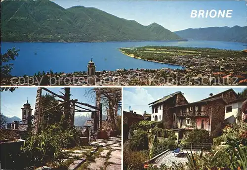 Brione mit Lago Maggiore Kat. Brione sopra Minusio