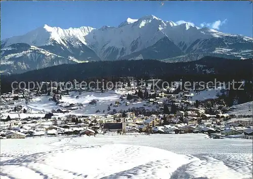 Flims Dorf und Waldhaus mit Signina Kat. Flims Dorf