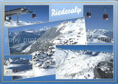 Riederalp Bergbahn Skigebiet Kat. Riederalp