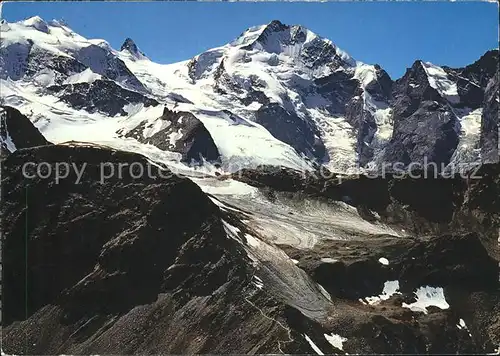 Diavolezza mit Bellavista Piz Bernina Kat. Diavolezza