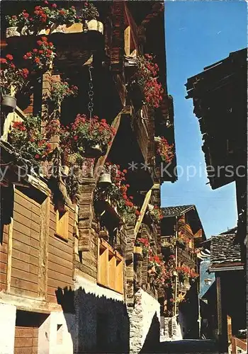 Grimentz Les chalets flreuris Dorfpartie Kat. Grimentz