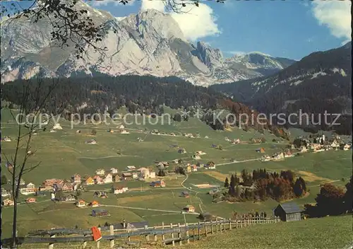 Wildhaus SG mit Saentisgruppe Kat. Wildhaus Lisighaus