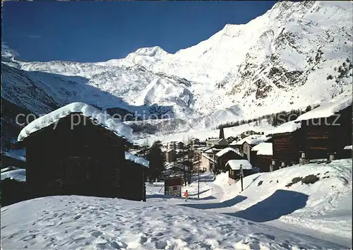 Saas Fee mit Allalinhorn Alphubel Taeschhorn Kat. Saas Fee