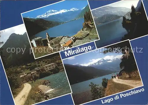 Miralago Lago di  Poschiavo Piz Varuna Kat. Miralago