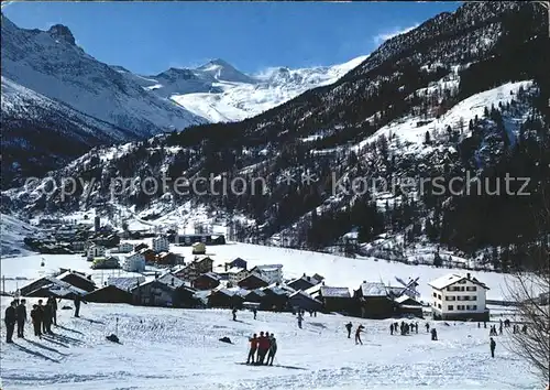 Saas Grund mit Allalinhorn Kat. Saas Grund