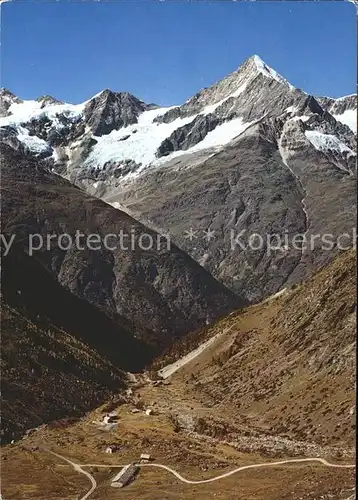 Taesch mit Taeschalp und Weisshorn Kat. Taesch