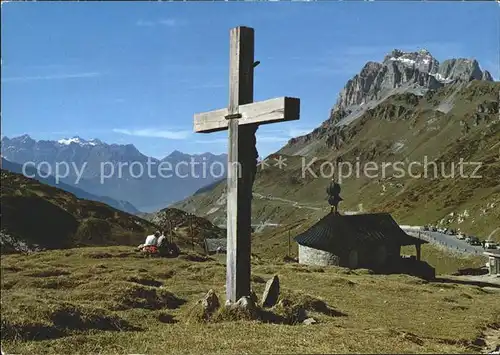 Klausenpass Kapelle Gipfelkreuz Urirotstock Schaechentaler Windgaelle Kat. Klausen