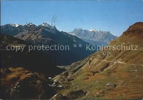 Klausenpass mit Spitzen und Urirotstock Kat. Klausen