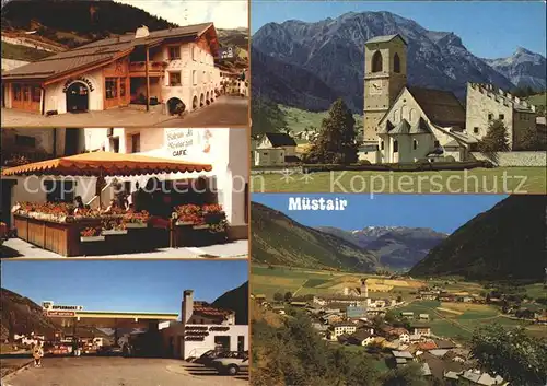 Muestair Grischun Dorfpartien Panorama Kirche Kat. Muestair