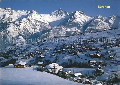 Buerchen mit Bietschhorn Kat. Buerchen