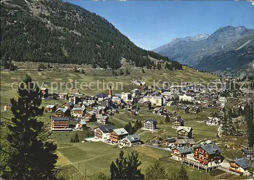 Saas Fee Totalansicht Kat. Saas Fee