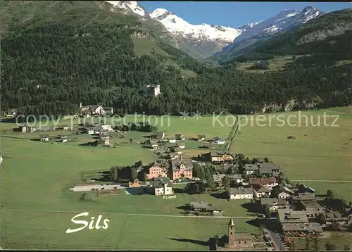 Sils Baselgia und Sils Maria Panorama Kat. Sils Baselgia