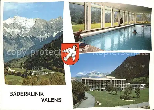 Valens Baederklinik Hallenbad Panorama Kat. Valens