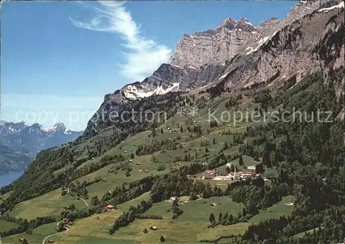 Walenstadtberg mit Sanatorium Schaeren und Walensee Kat. Walenstadtberg