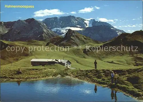 Hahnenmoospass Berghotel Hahnenmoos Ammertenspitz und Wildstrubel Kat. Hahnenmoospass